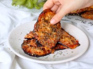 Berenjenas al horno con queso