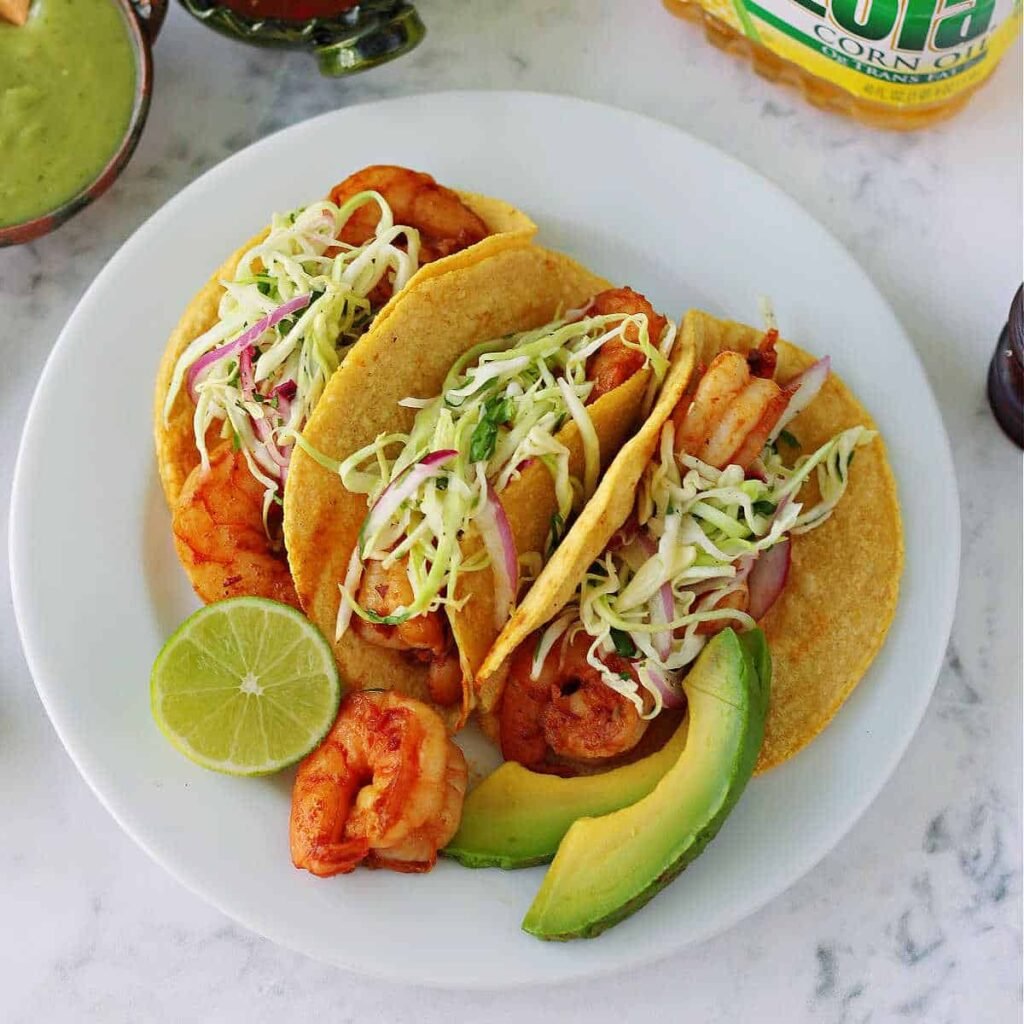 Tacos De Camarones Al Chipotle